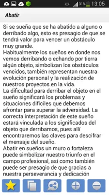 Interpretacion de Sueños, Sign android App screenshot 1